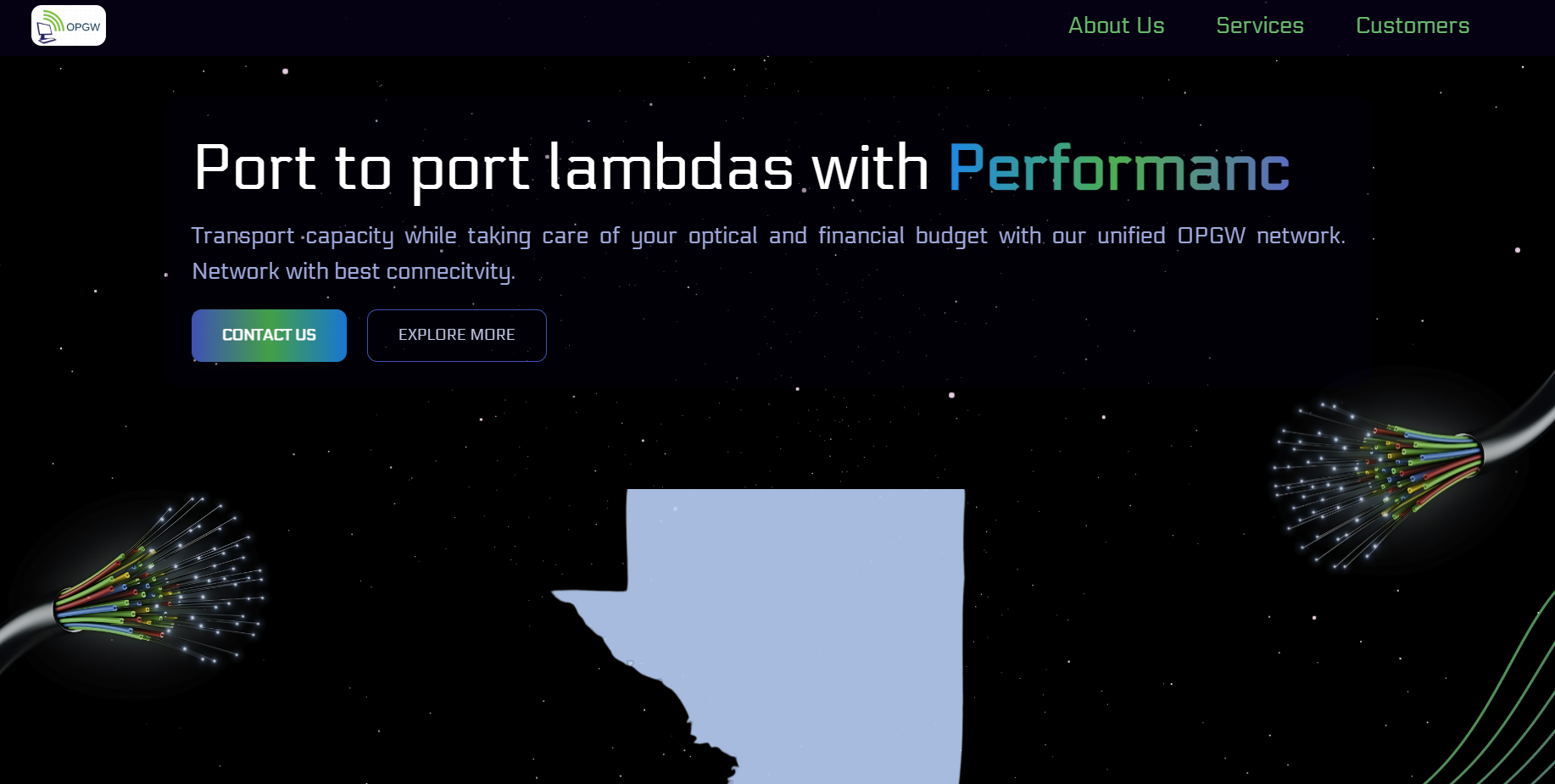Optical Fiber Website for USA based Startup